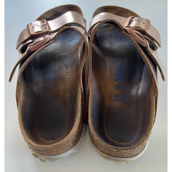 Birkenstock Arizona Metallic Leather Size 39 - Picture 5 of 16